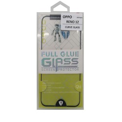 Curved Full Glue Glass Protector For Oppo Reno 12 Tansparent